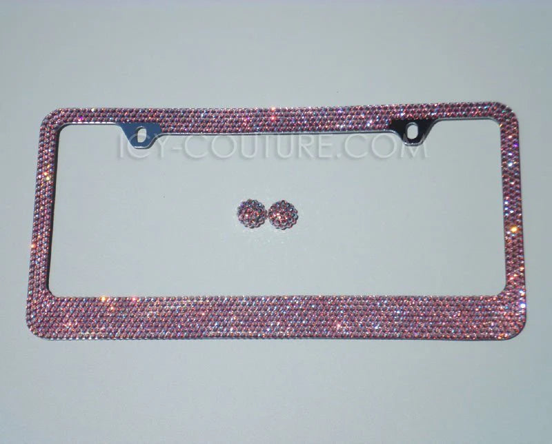 Custom Made Bedazzled License Plates