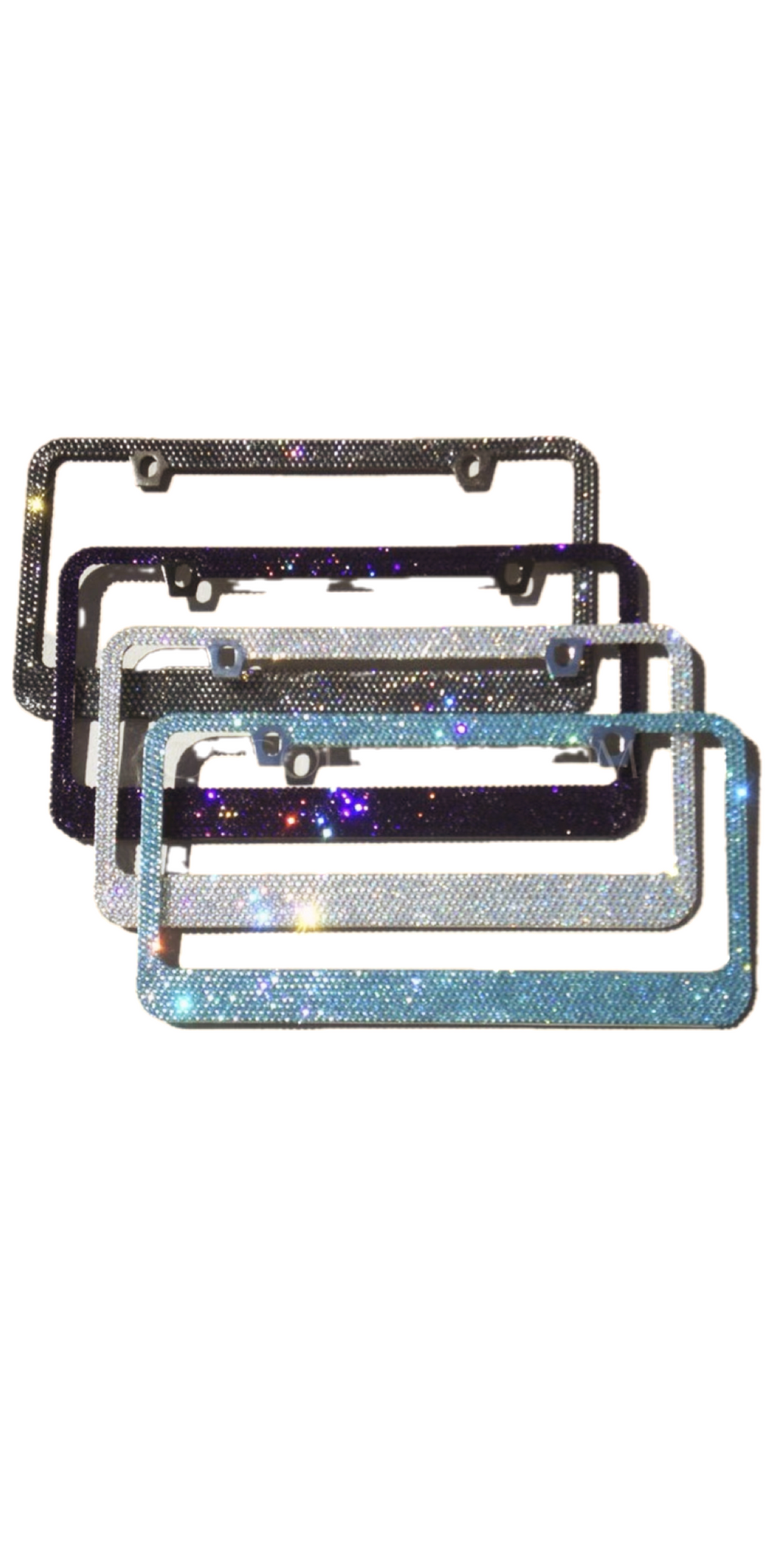 Custom Made Bedazzled License Plates