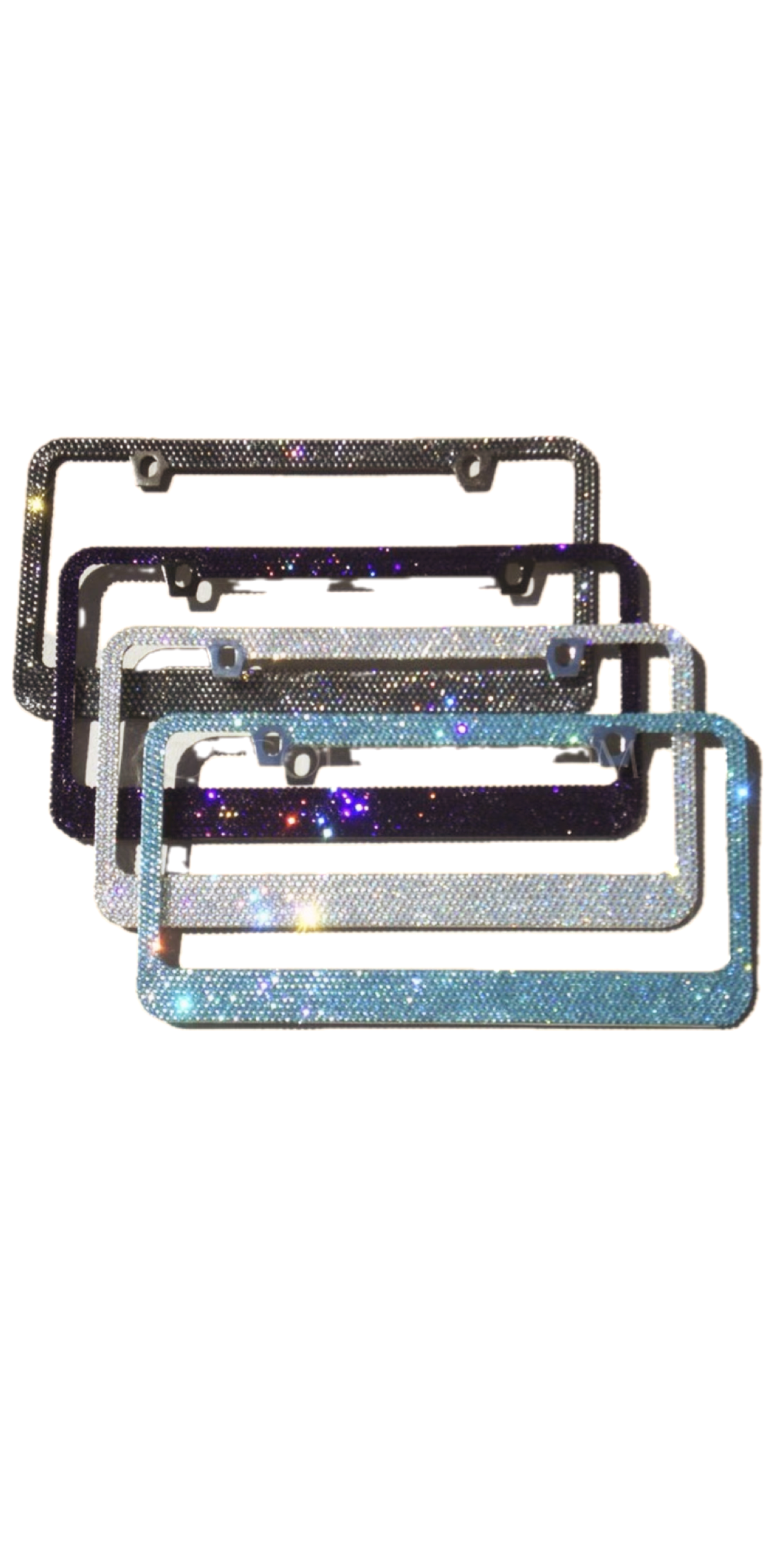 Custom Made Bedazzled License Plates
